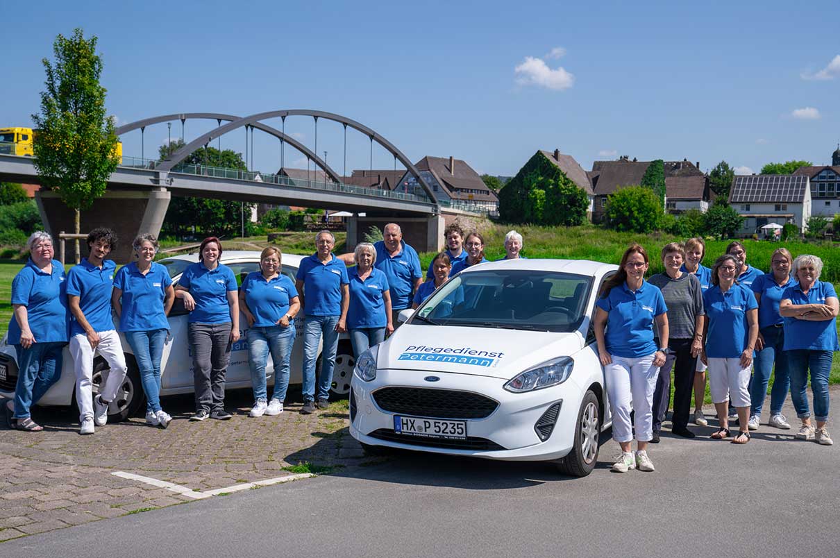 Team des Pflegedienstes Petermann