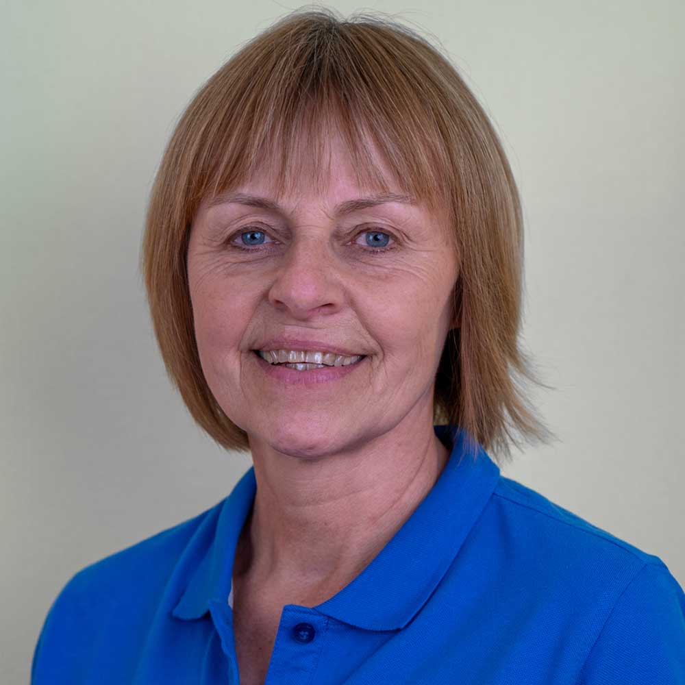 Sabine Brodhag, Bürokraft und Arzthelferin beim Pflegedienst Petermann